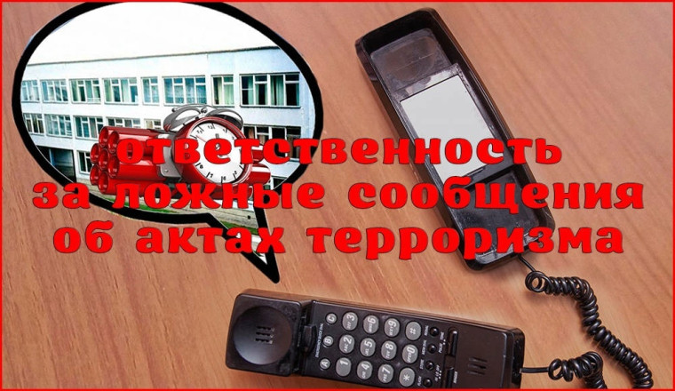 Профилактическая беседа с учащимися по теме "Ответственность за заведомо ложные сообщения об угрозе совершения террористического акта"..